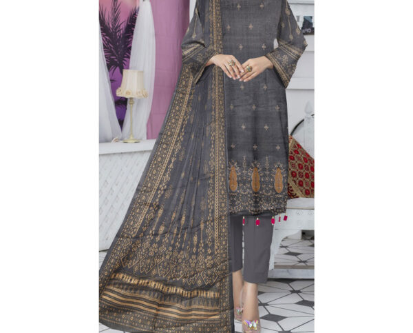 3 Piece Digital Printed With Emroidered 2 Head Boring 08